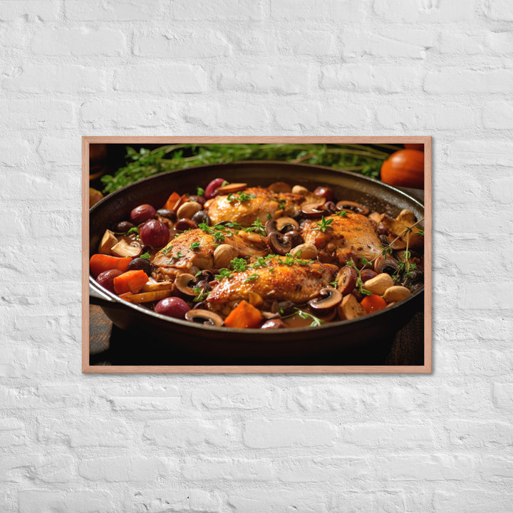 Coq au Vin Framed poster 🤤 from Yumify.AI