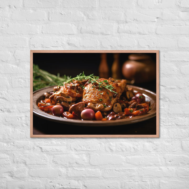 Coq au Vin Framed poster 🤤 from Yumify.AI