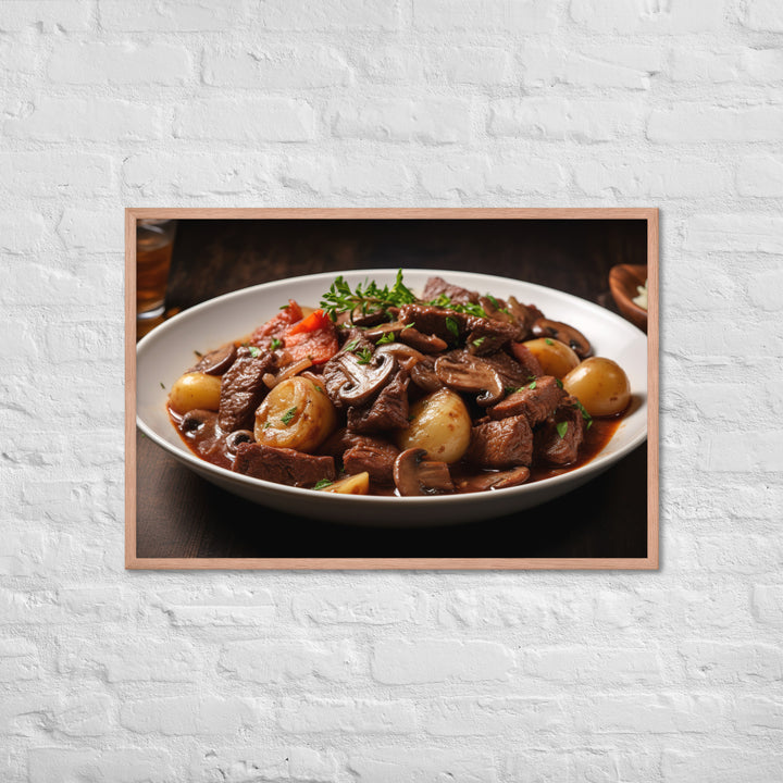 Beef Bourguignon Framed poster 🤤 from Yumify.AI