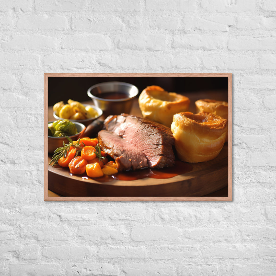 Roast Beefand Yorkshire Pudding Framed poster 🤤 from Yumify.AI