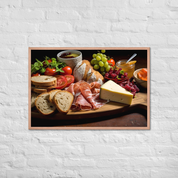 Ploughmans Lunc Framed poster 🤤 from Yumify.AI