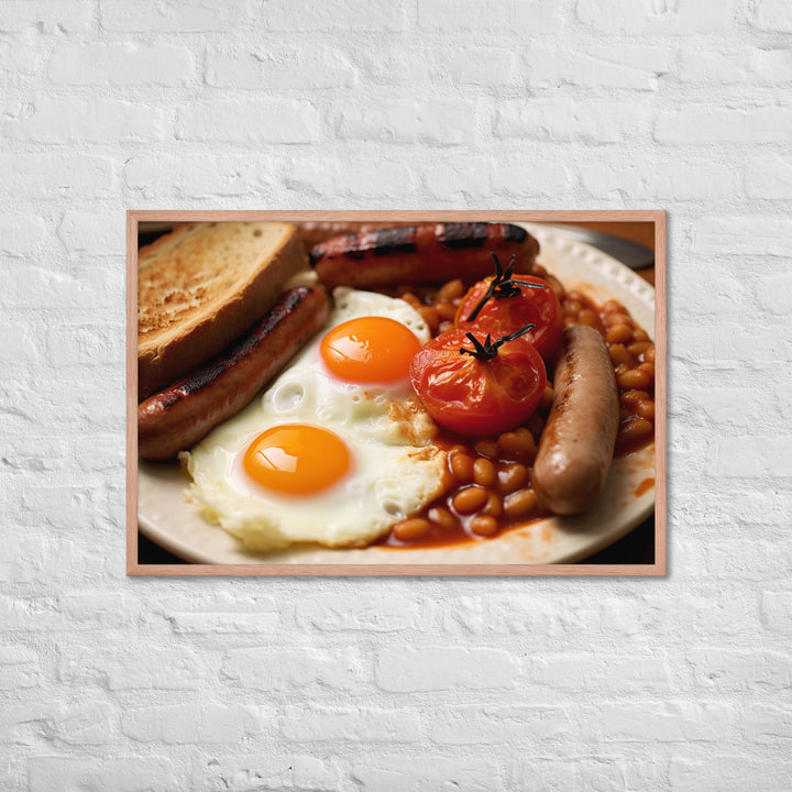 Full English Breakfast Framed poster 🤤 from Yumify.AI