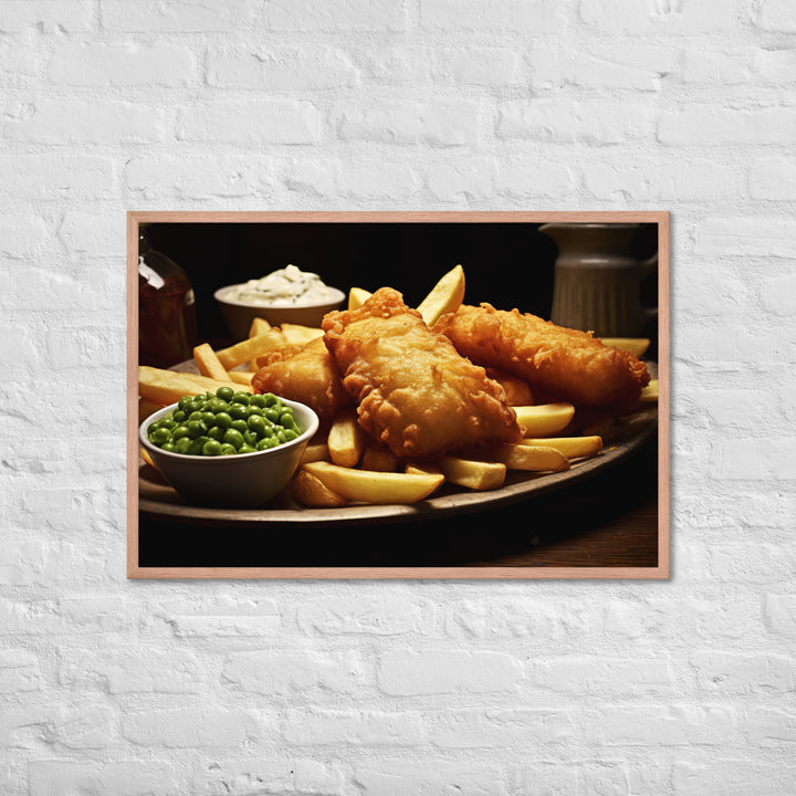 Fish and Chips Framed poster 🤤 from Yumify.AI