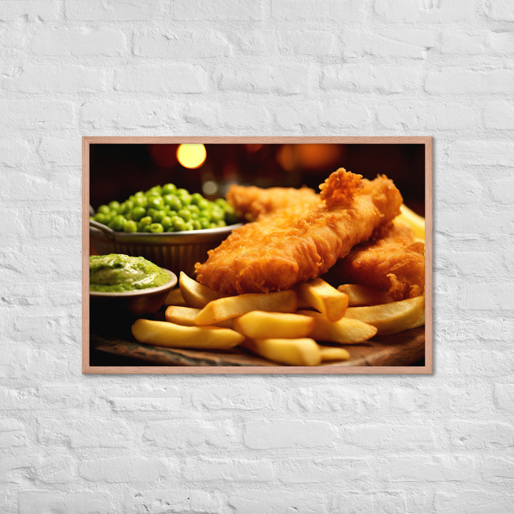 Fish and Chips Framed poster 🤤 from Yumify.AI