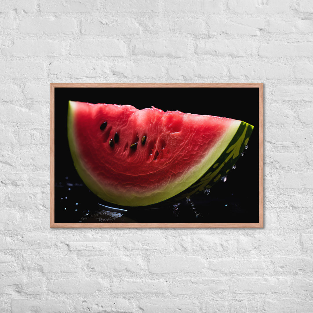 Watermelon Framed poster 🤤 from Yumify.AI