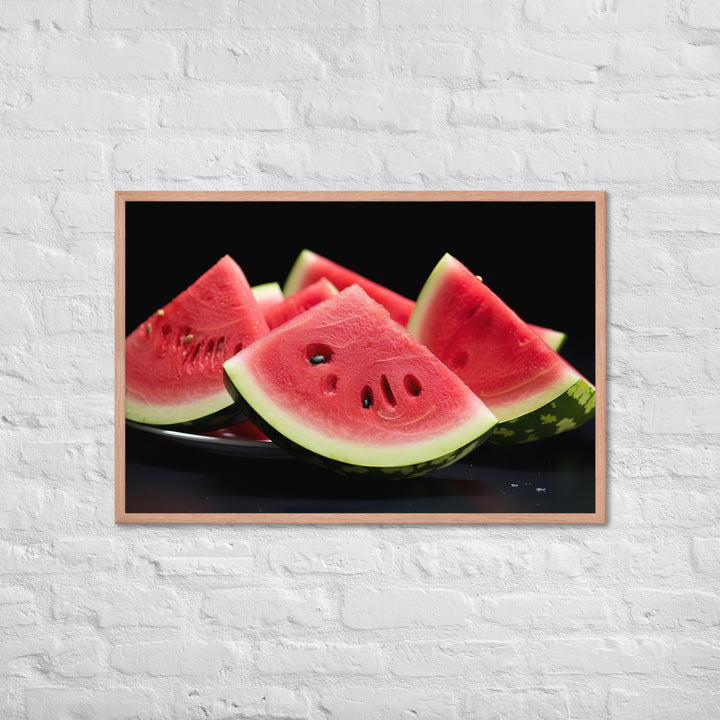 Watermelon Framed poster 🤤 from Yumify.AI