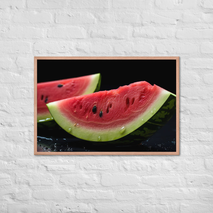 Watermelon Framed poster 🤤 from Yumify.AI