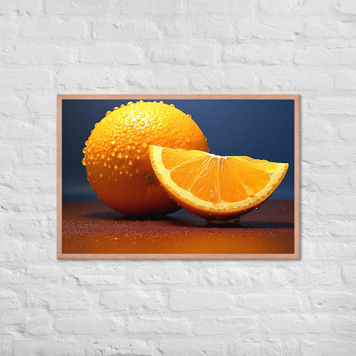 Orange Framed poster 🤤 from Yumify.AI