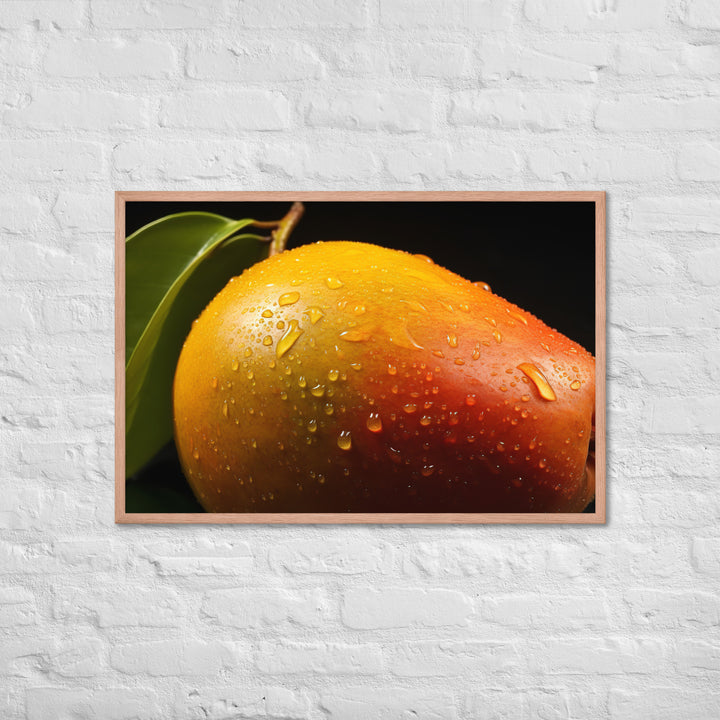 Mango Framed poster 🤤 from Yumify.AI