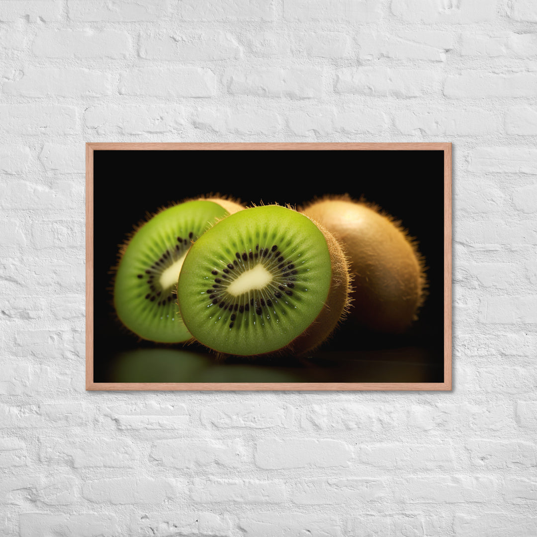 Kiwi Framed poster 🤤 from Yumify.AI