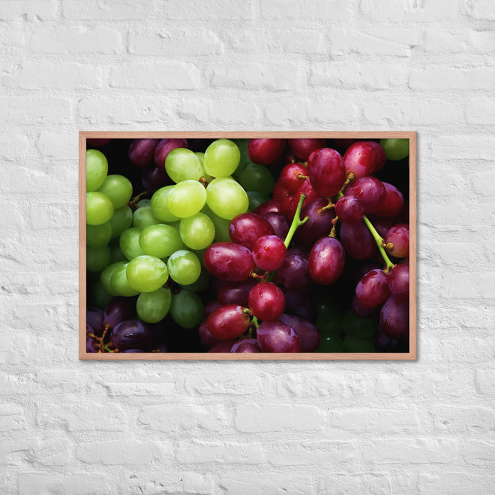 Grapes Framed poster 🤤 from Yumify.AI