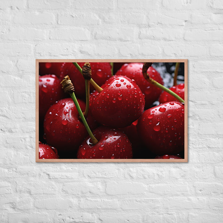 Cherry Framed poster 🤤 from Yumify.AI