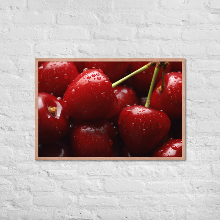 Cherry Framed poster 🤤 from Yumify.AI