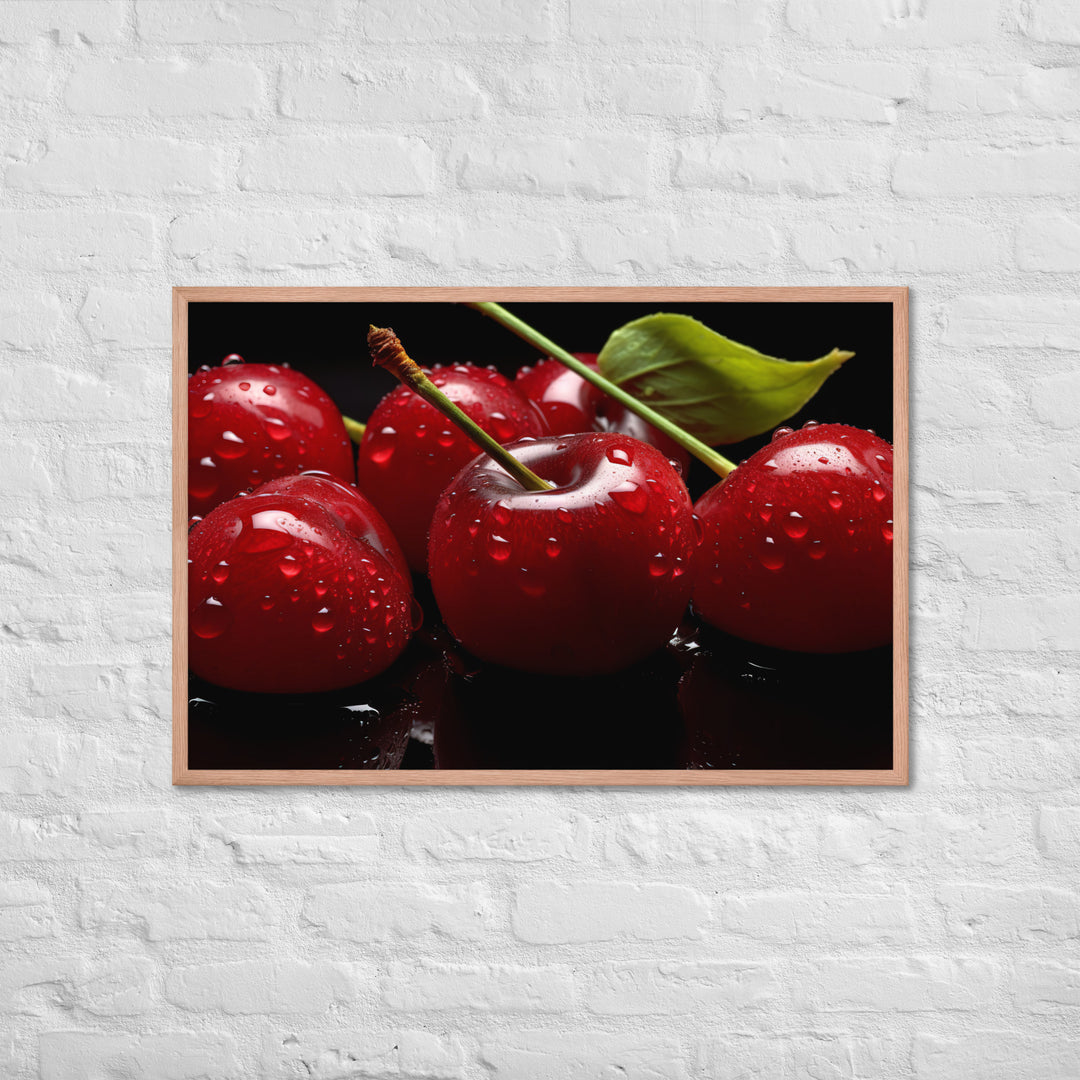 Cherry Framed poster 🤤 from Yumify.AI