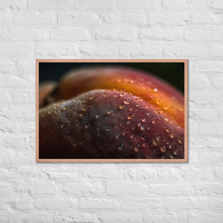 Peach Fuzz Framed poster 🤤 from Yumify.AI