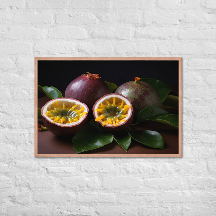 Passionfruit Perfection Framed poster 🤤 from Yumify.AI