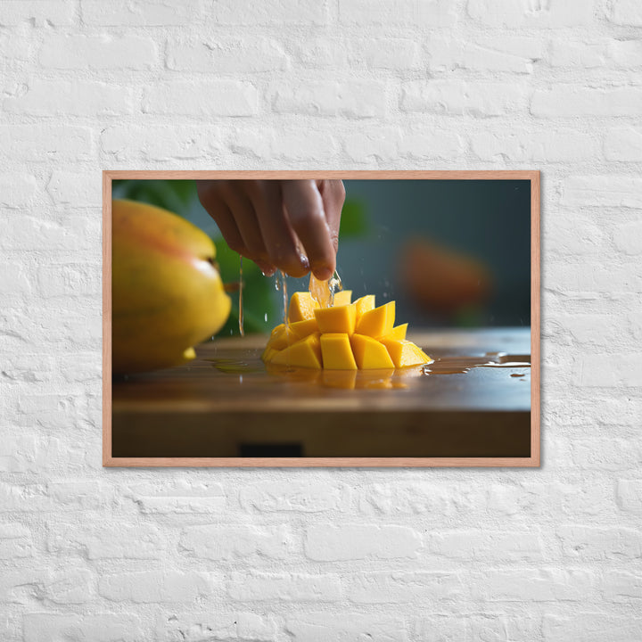 Mango Tango Framed poster 🤤 from Yumify.AI