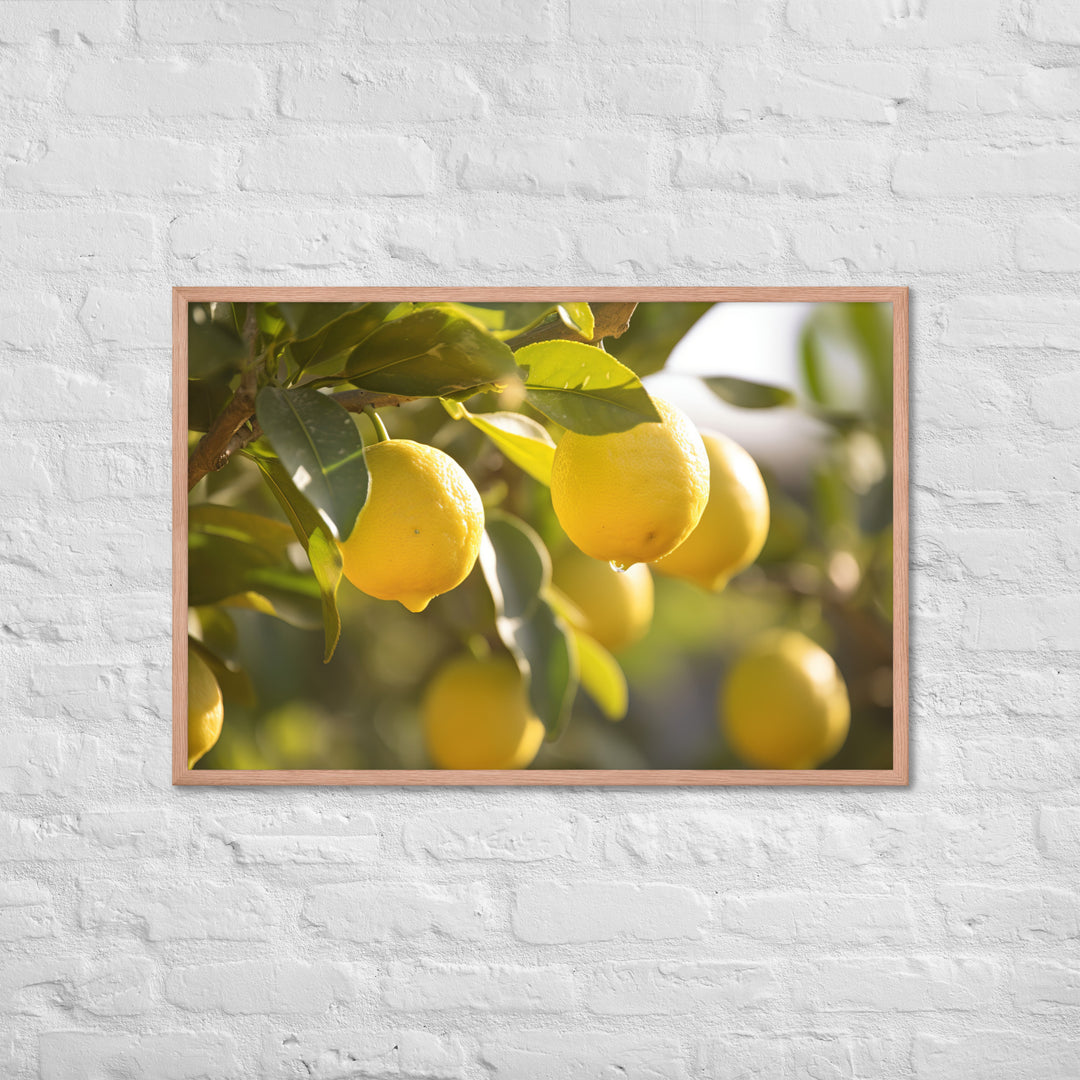 Lemon Tree Framed poster 🤤 from Yumify.AI