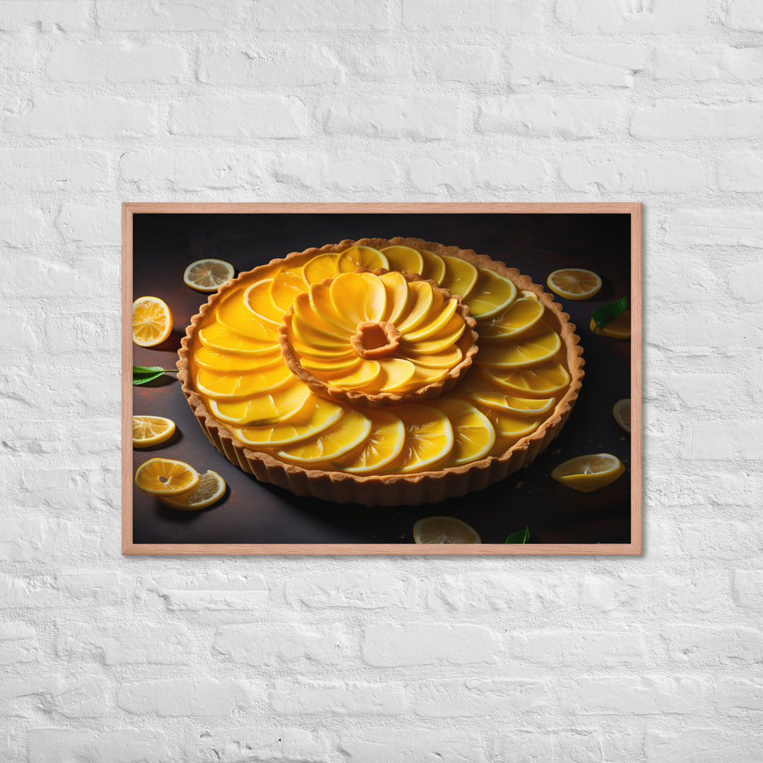 Lemon Tart Framed poster 🤤 from Yumify.AI