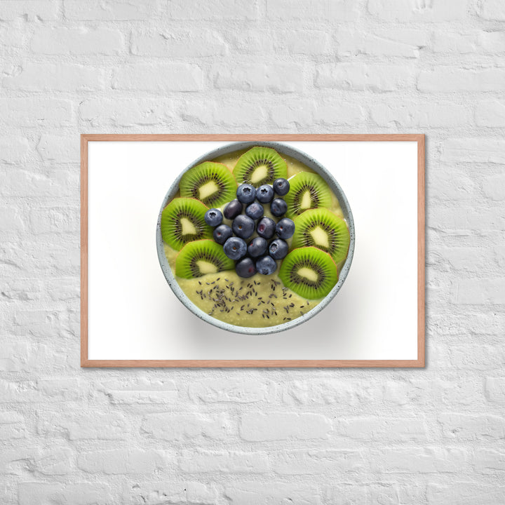 Kiwi Smoothie Bowl Framed poster 🤤 from Yumify.AI