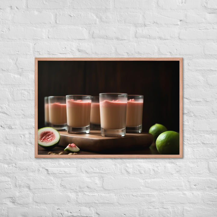 Guava Smoothie Bliss Framed poster 🤤 from Yumify.AI