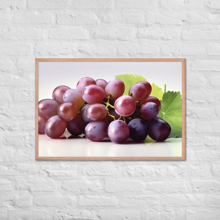 Fresh Grapes Framed poster 🤤 from Yumify.AI