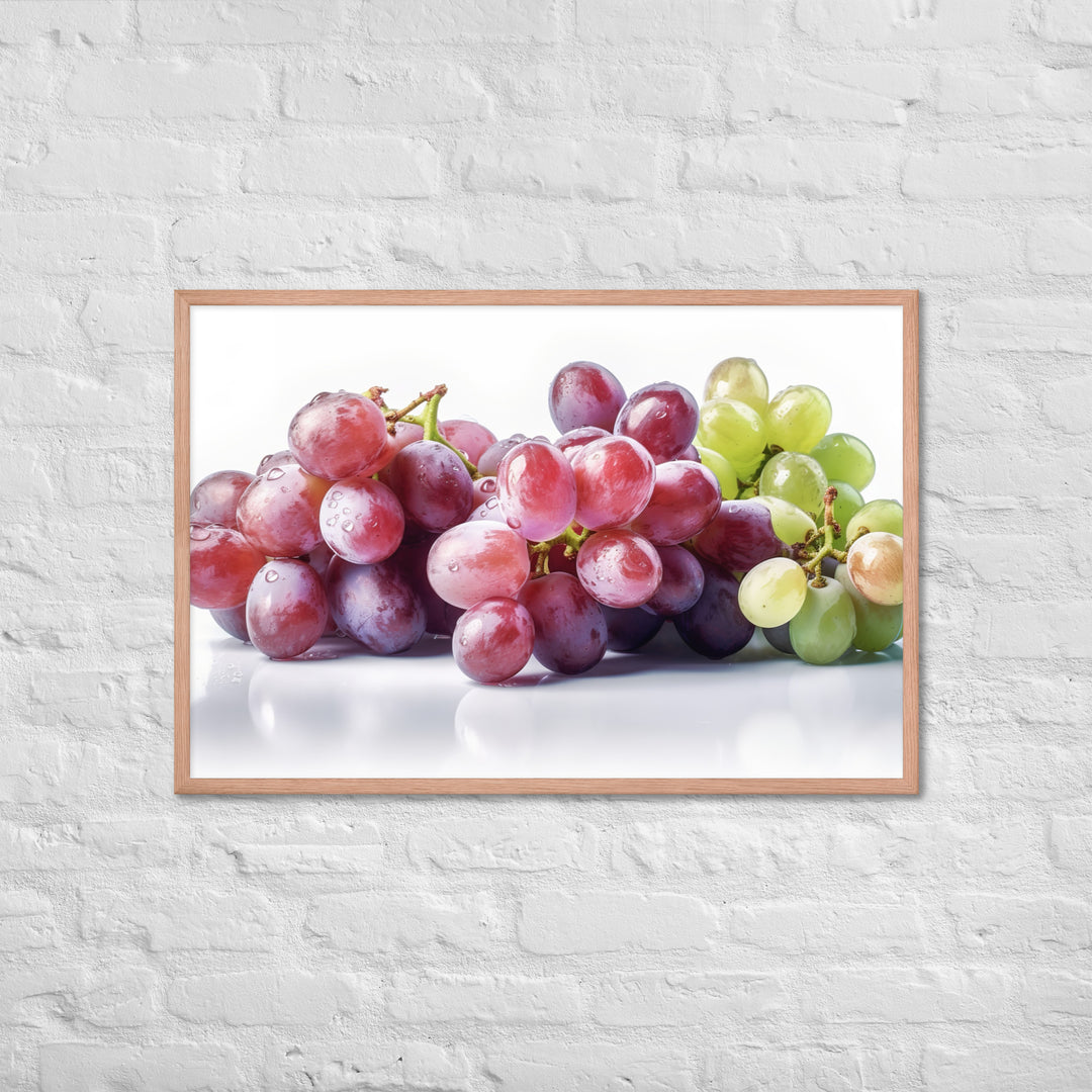 Fresh Grapes Framed poster 🤤 from Yumify.AI