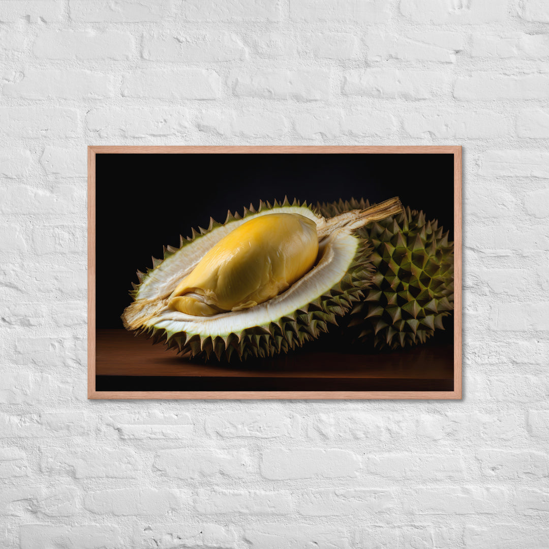 Durian Fruit as a Culinary Delight Framed poster 🤤 from Yumify.AI