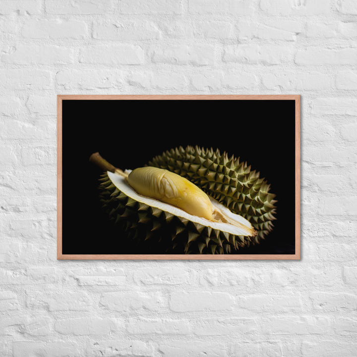 Durian Fruit as a Culinary Delight Framed poster 🤤 from Yumify.AI