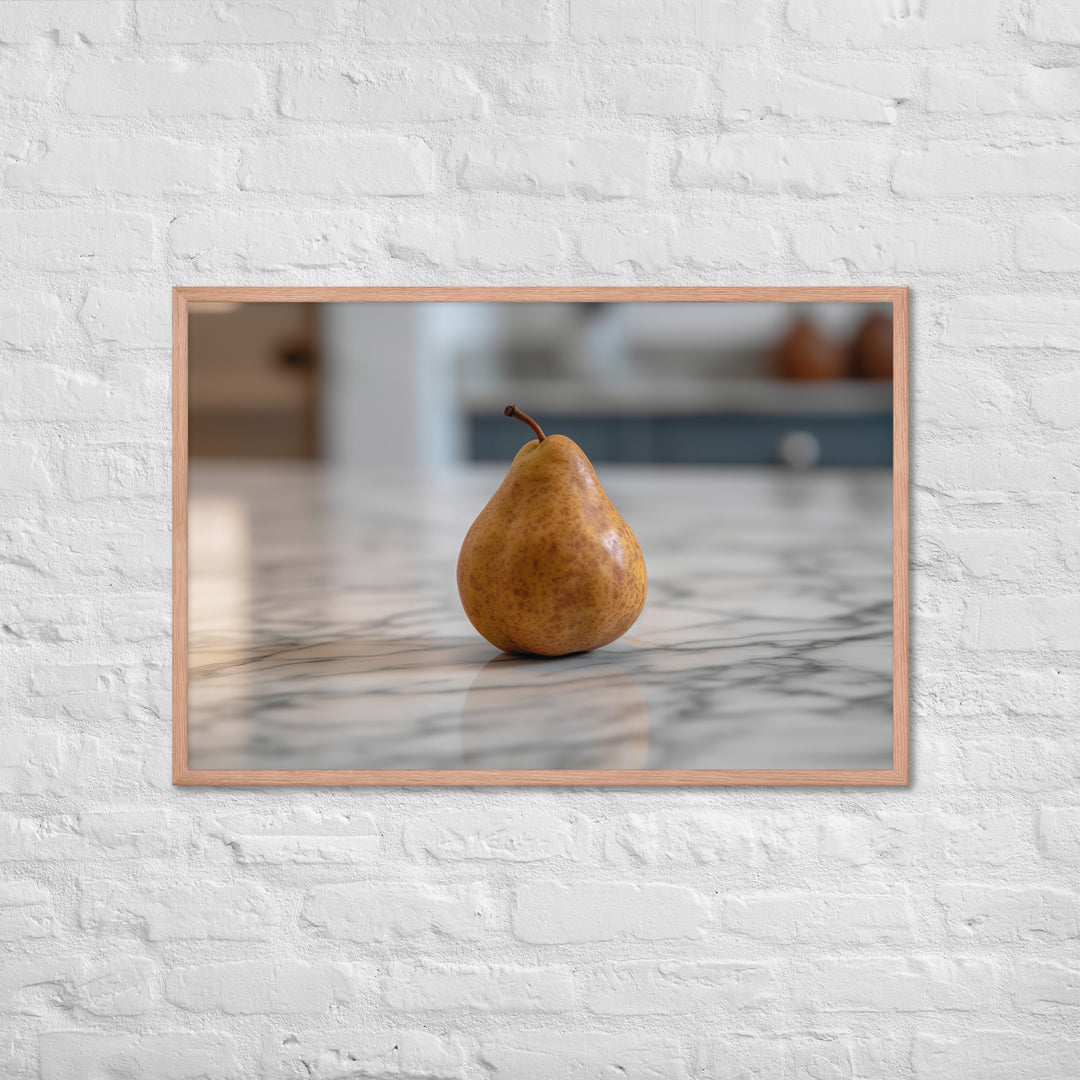 Bosc Pears Framed poster 🤤 from Yumify.AI