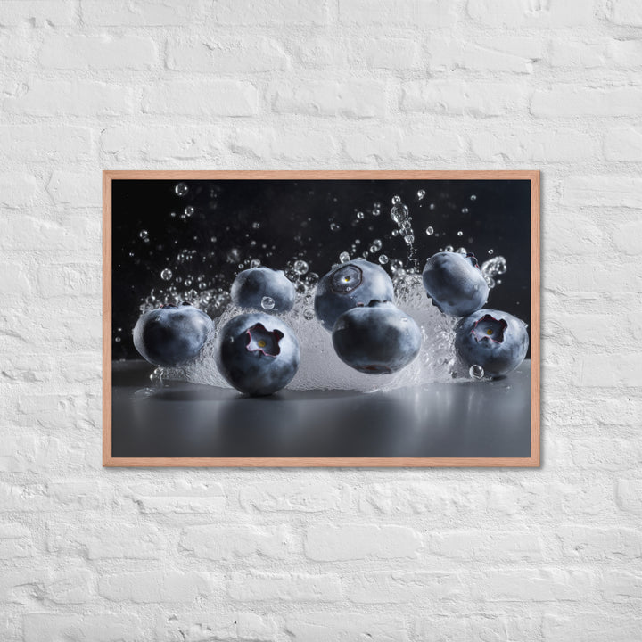 Blueberry Explosion Framed poster 🤤 from Yumify.AI