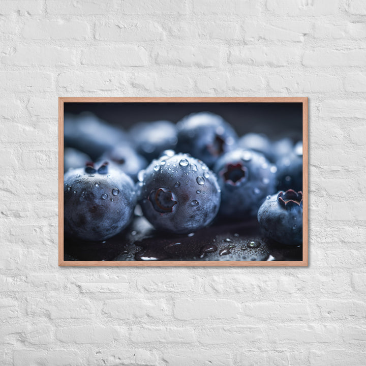 Blueberry Bliss Framed poster 🤤 from Yumify.AI