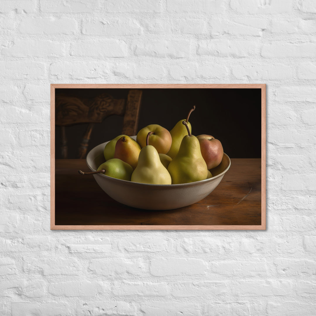 Bartlett Pears Framed poster 🤤 from Yumify.AI