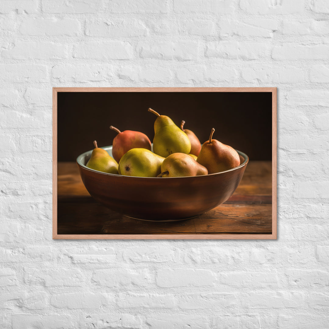 Bartlett Pears Framed poster 🤤 from Yumify.AI