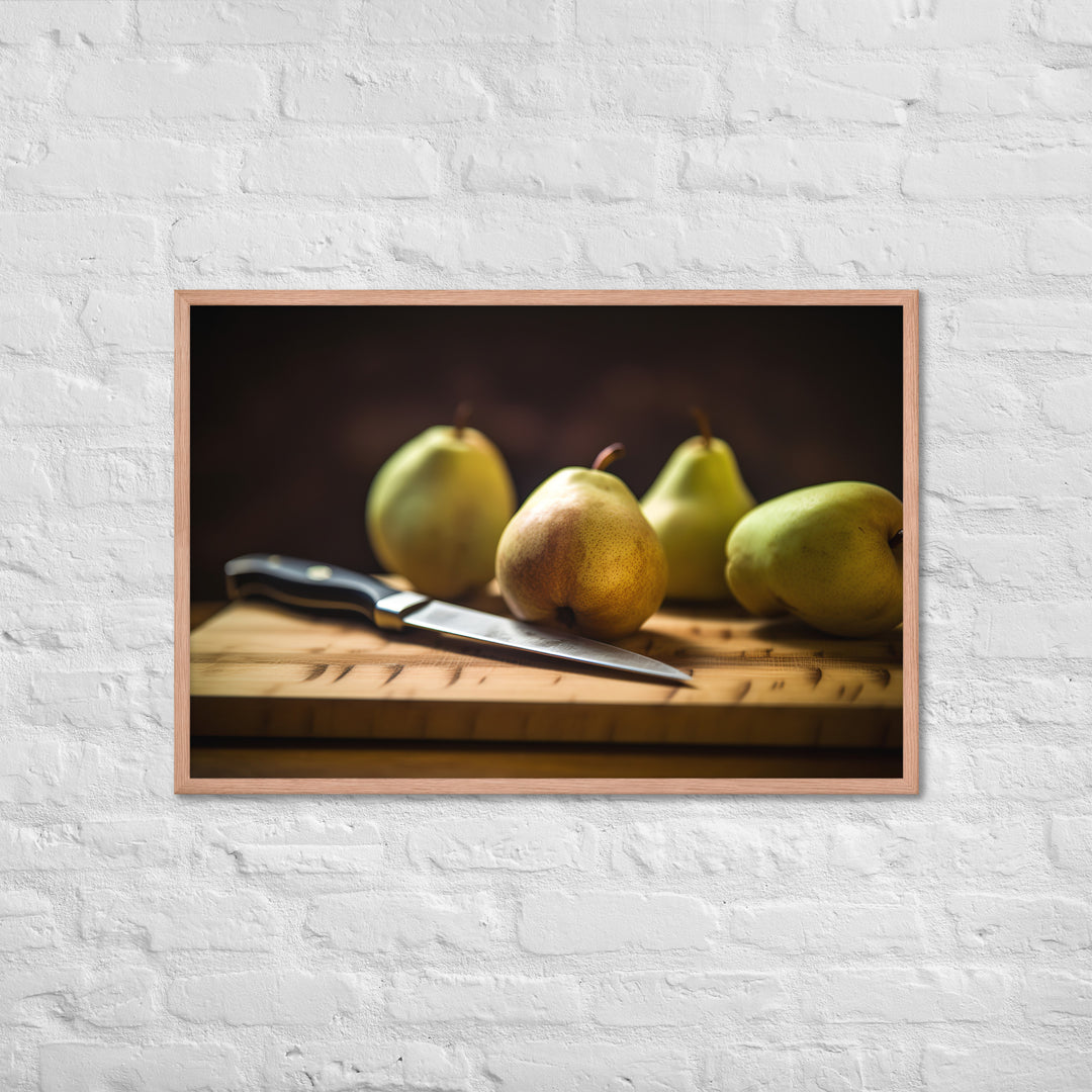 Asian Pears Framed poster 🤤 from Yumify.AI