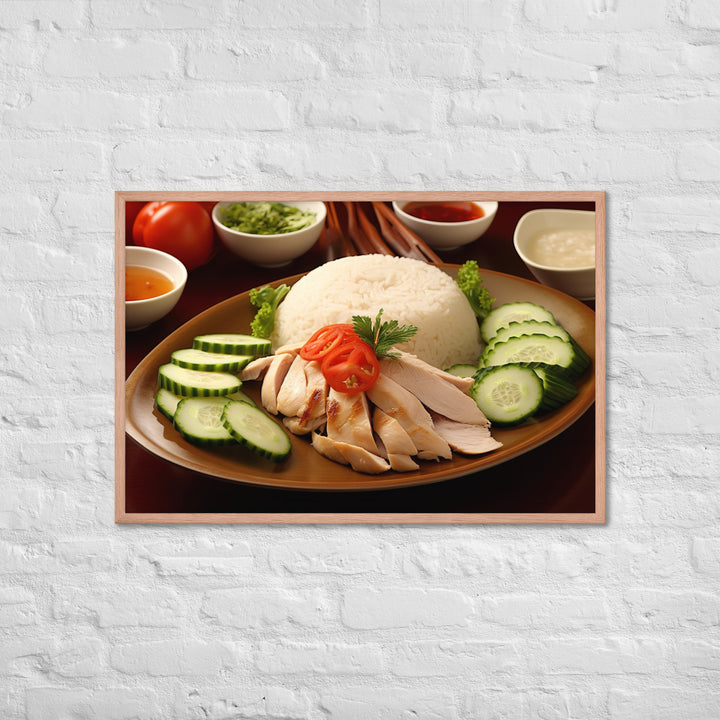 Hainanese Chicken Rice Framed poster 🤤 from Yumify.AI