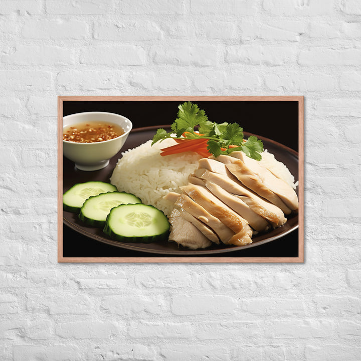 Hainanese Chicken Rice Framed poster 🤤 from Yumify.AI