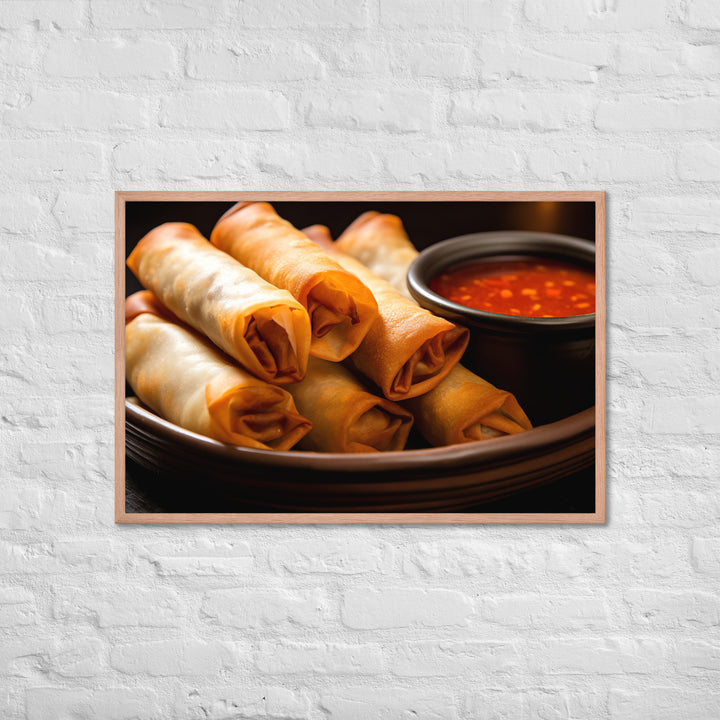 Lumpia Framed poster 🤤 from Yumify.AI