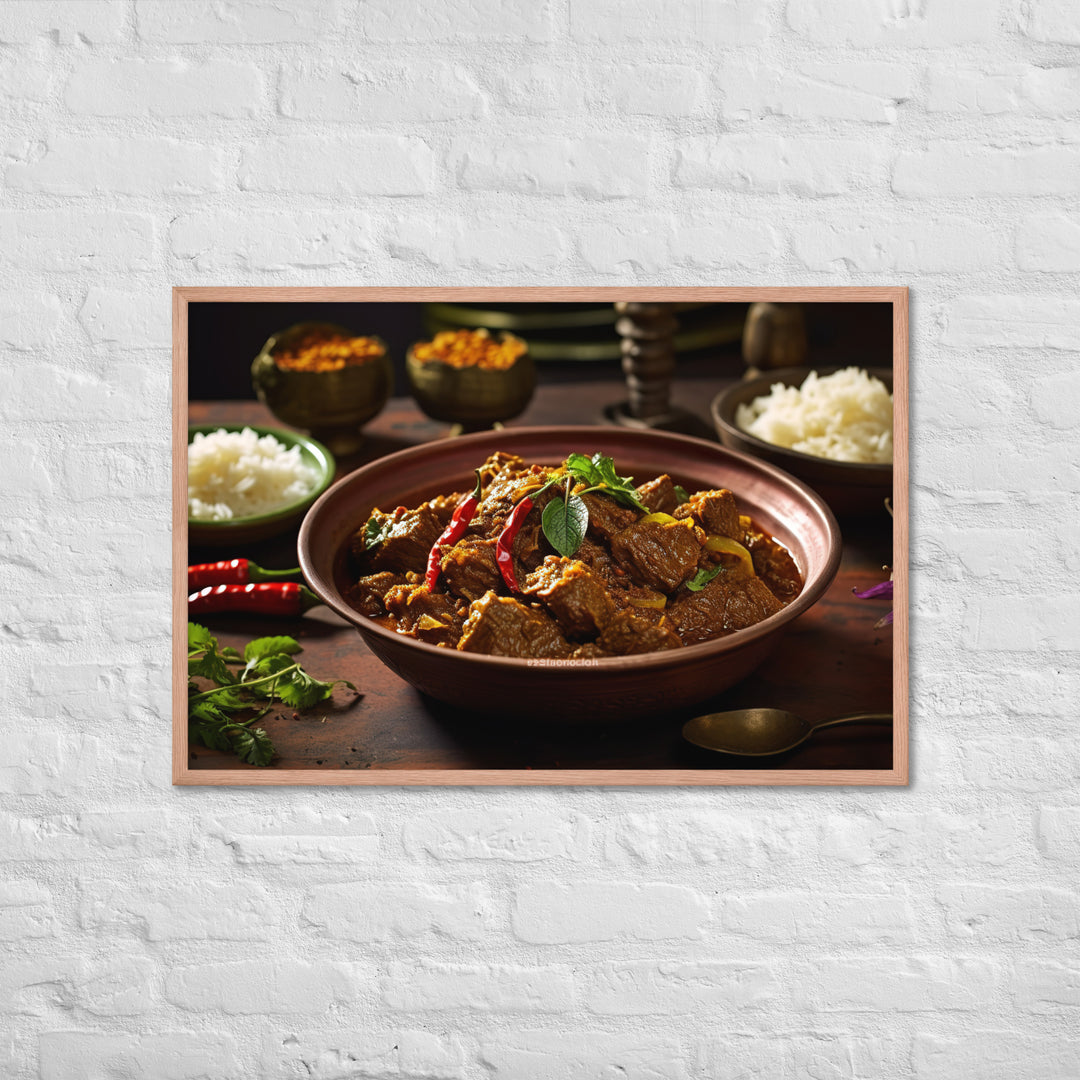 Rendang Framed poster 🤤 from Yumify.AI