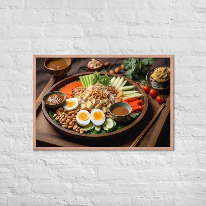 Gado Gado Framed poster 🤤 from Yumify.AI