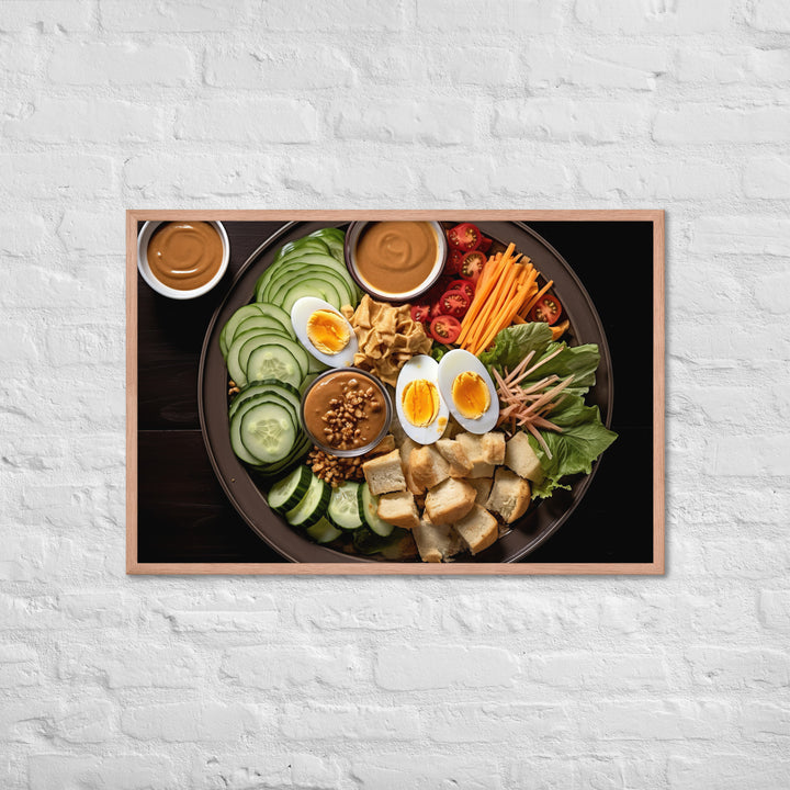 Gado Gado Framed poster 🤤 from Yumify.AI