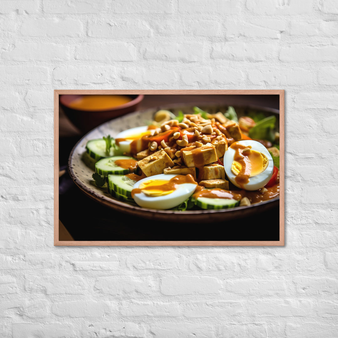 Gado Gado Framed poster 🤤 from Yumify.AI