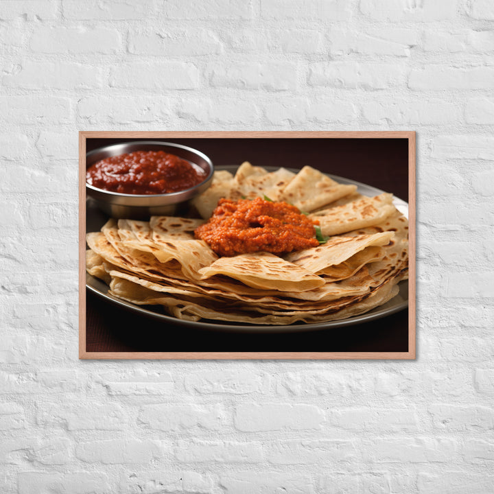 Roti Canai Framed poster 🤤 from Yumify.AI