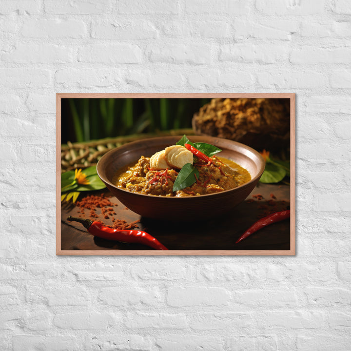 Rendang Framed poster 🤤 from Yumify.AI