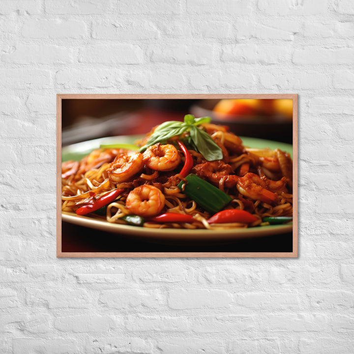 Mee Goreng Framed poster 🤤 from Yumify.AI