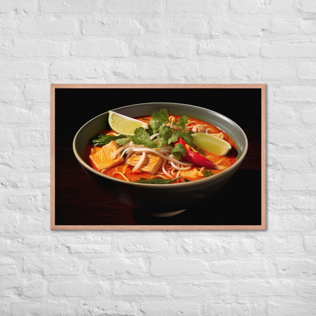 Laksa Framed poster 🤤 from Yumify.AI