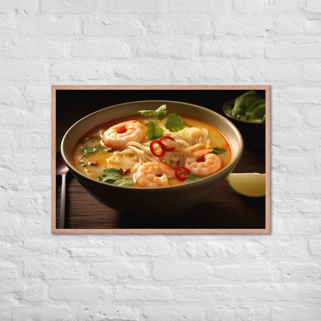 Laksa Framed poster 🤤 from Yumify.AI