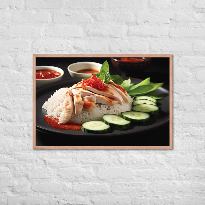 Hainanese Chicken Rice Framed poster 🤤 from Yumify.AI