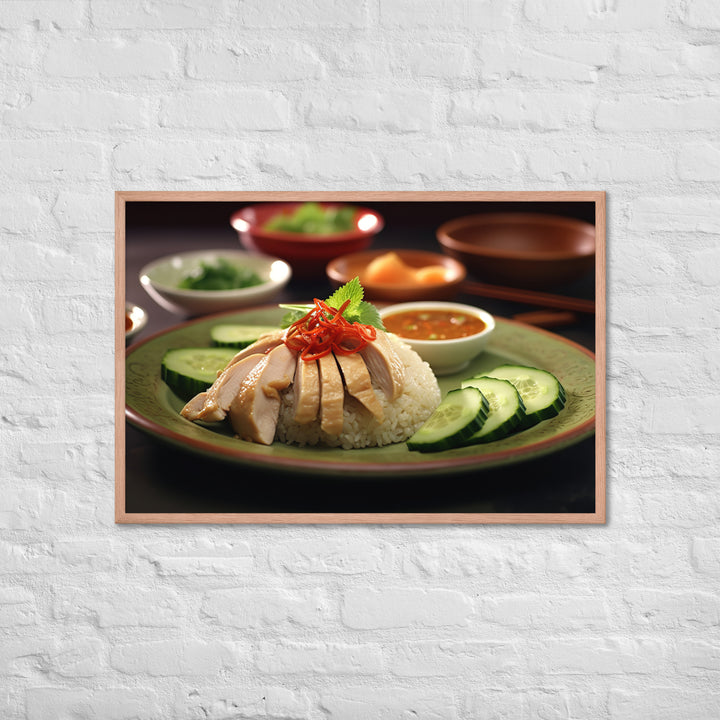 Hainanese Chicken Rice Framed poster 🤤 from Yumify.AI