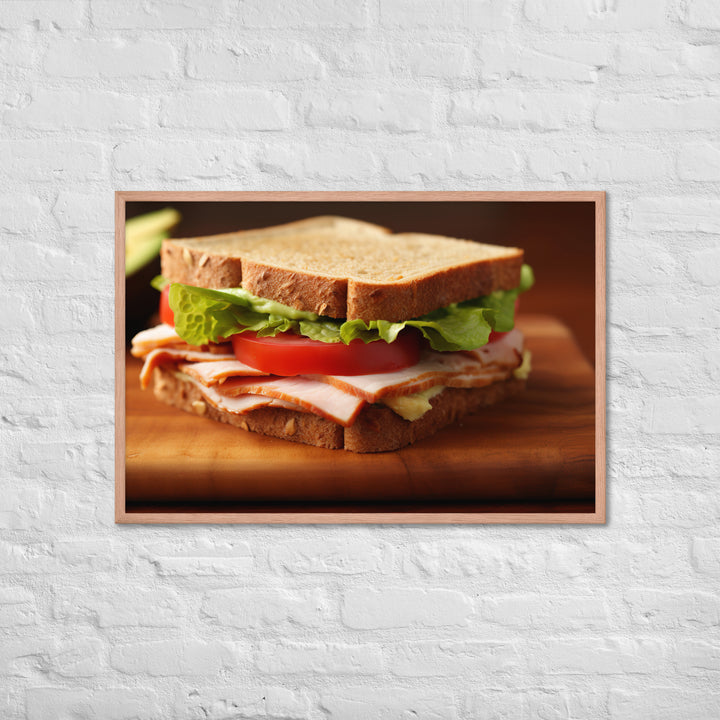 Turkey and Avocado Sandwich Framed poster 🤤 from Yumify.AI